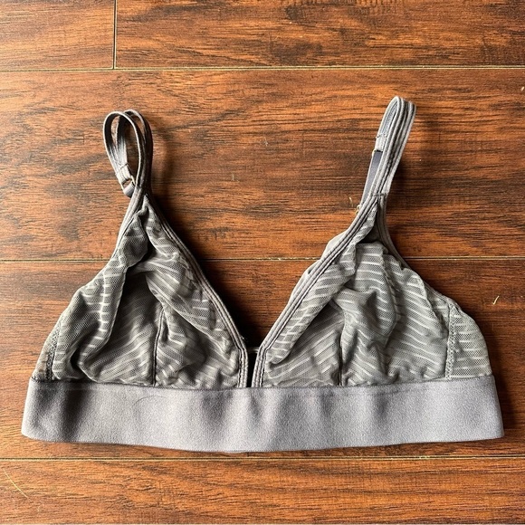 All You Lively Other - All You Lively Gray Striped No Wire Bra
